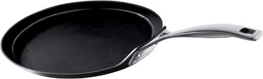 Сковорода для крепів LE CREUSET, діаметр 28 см, антипригарне покриття, для всіх типів плит (включно з індукційними), антрацит/срібло