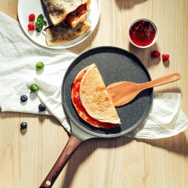 Сковорода для млинців SENSARTE з антипригарним покриттям, 30 см, граніт, індукція, без PFOA