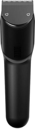 Машинка для стрижки волосся та бороди GRUNDIG ProClub MC 8030 з сенсором BeardCare, титановими лезами, 2 насадками, довгий час роботи, для вологого та сухого використання, темно-матовий хром/червоний