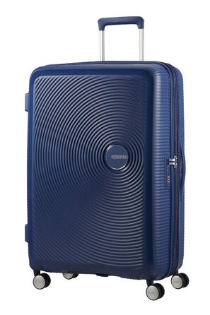 Валіза American Tourister Soundbox Spinner L, розширена, 77 см, 97/110 л, темно-синя (Midnight Navy)