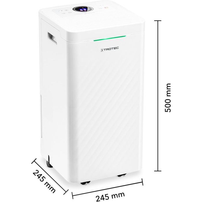 Тотек TTK 27 HEPA – осушувач повітря та очищувач з HEPA-фільтром H13, 12 л/24 год, гігростат, LED-індикатор якості повітря, таймер