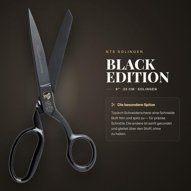 Універсальні кухонні ножиці BLACK EDITION, 18 см, нержавіюча сталь, чорне брунування, Solingen