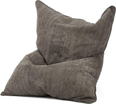 Чохол для крісла-мішка XXL, 140x180 см, корд, оксфорд 600D, антрацит, без наповнювача, м'який, міцний, для приміщень, з внутрішнім мішком, праний