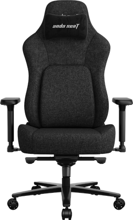 Крісло геймерське ігрове Anda Seat Phantom 4 Pro L до 100 кг Black Fabric  (AD18YSDC-72-B-F-B02)
