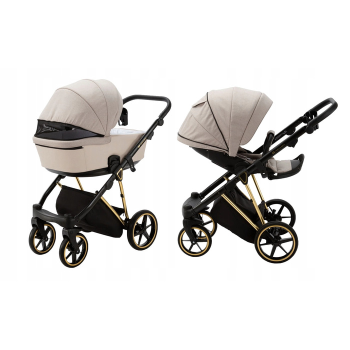 Дитячий візок 4в1 ADAMEX BELISSA SPECIAL EDITION PS-620 + автокрісло BUZ PRO TAUPE + база