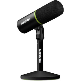 Мікрофон Shure MV6 USB-C для геймерів і стрімерів, динамічний, цифровий, для ПК, стрімінгу та ігор