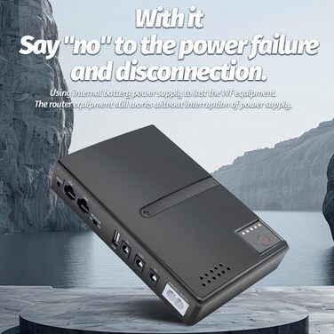 Mini UPS із захистом від перебоїв живлення, USB, 18 Вт, DC USV, батарея-резерв для камери, роутера, оптичного модему, 15 В, 24 В, POE, 5 В, 9 В, 12 В (EU-штекер)