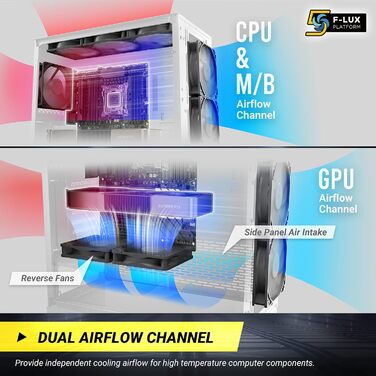 Ігровий корпус Antec DF700 Flux Midi Tower чорний, роздрібна версія, універсальний розмір