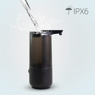 Автоматичний сенсорний диспенсер для мила BERNSTEIN SP1, безконтактний, IPX6, 250 мл, чорний, дозатор для дезінфекції та рідкого мила