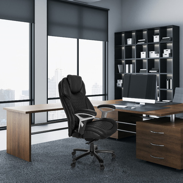 Крісло для керівника XXL PULLMANN I Leather Black HJH OFFICE