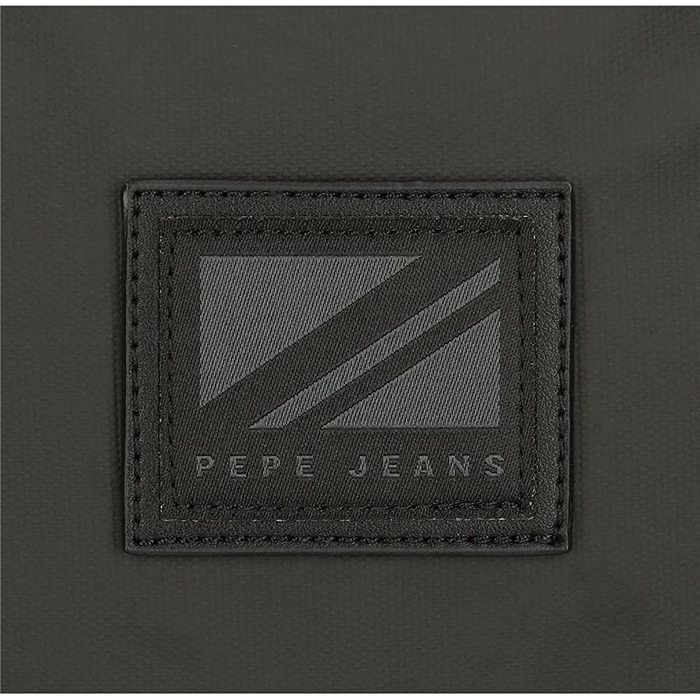 Рюкзак для ноутбука Pepe Jeans Hoxton, поліестер і PU, чорний/синій, різні розміри, дорожній