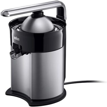 Соковижималка для цитрусових Braun CitrusQuick 5 CJ5050 BK: автоматичний старт/стоп, антикрапля, легке очищення, чорна