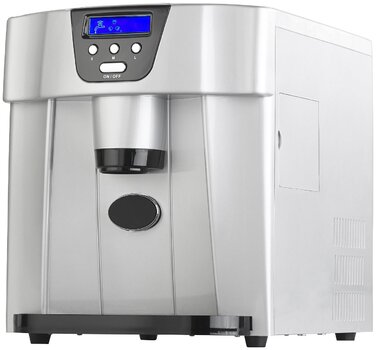 Машина для льоду Rosenstein & Söhne EWS-2100 з диспенсером, автоматичний льодогенератор для кубиків льоду, льодомейкер, форми для льоду