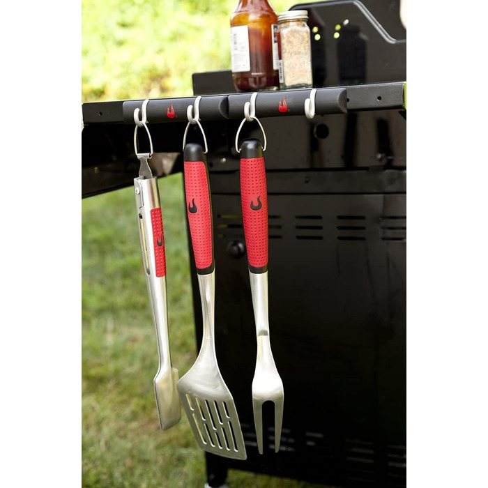 Char-Broil Comfort Grip набір для грилю, 3 предмети, нержавіюча сталь