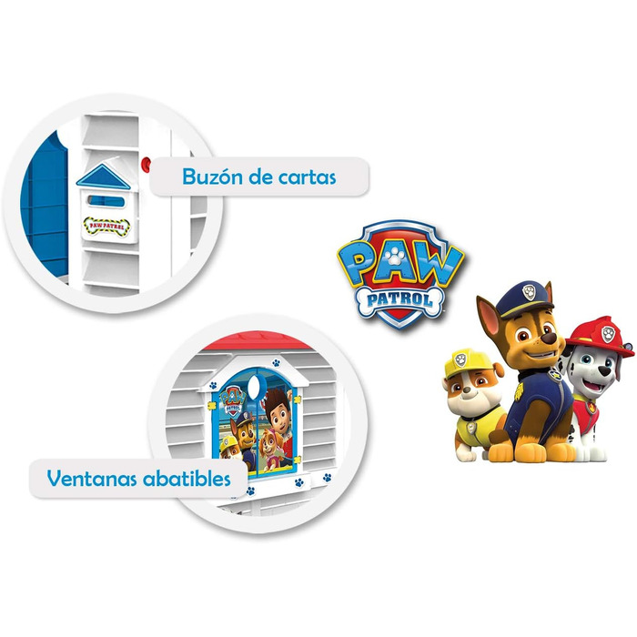 Дитячий будиночок Chicos Peppa Wutz (Paw Patrol) для вулиці, міцний пластик, 2+ роки