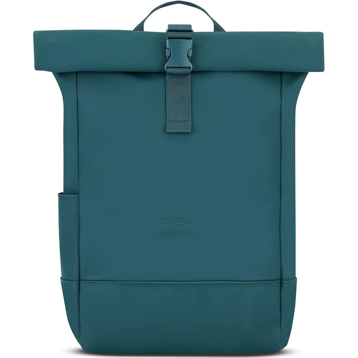 Рюкзак Johnny Urban Harvey Medium Aquamarinblau 15л — водонепроникний роллтоп з відділенням для ноутбука, для міста, уні та бізнесу, матове PU покриття, унісекс