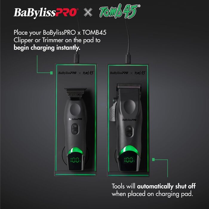 Машинка для стрижки волосся BaBylissPRO x Tomb45 чоловіча, акумуляторна, з індуктивною зарядкою