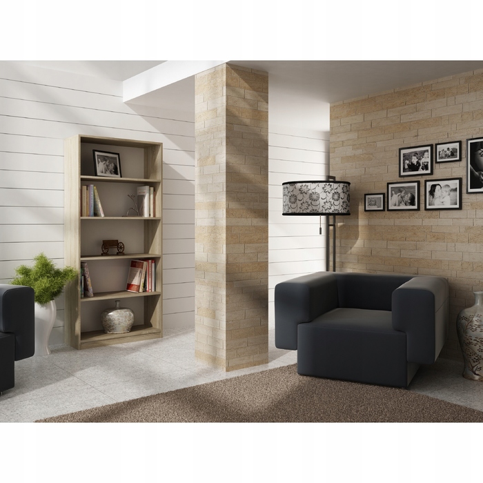 Стелаж TopEshop 80 x 182 x 30 см, дуб сонома