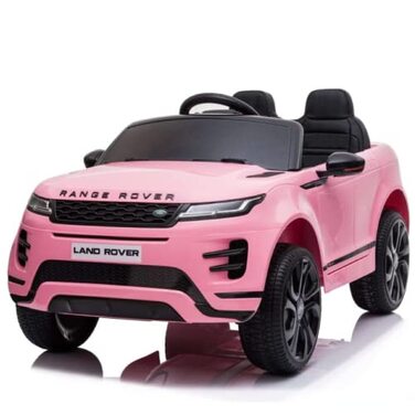 Електромобіль дитячий Range Rover Evoque 12V рожевий, ліцензійна модель FINOOS