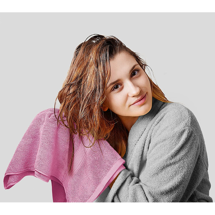 Набір рушників Utopia Towels 8 шт, бавовна, рожеві – 2 банних, 2 для рук, 4 серветки з петелькою
