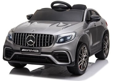 Дитячий електромобіль Mercedes GLC 63S (4x4, 12V 9Ah) — сріблястий, лакований
