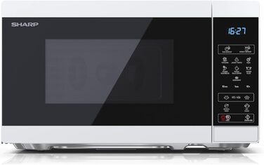 Мікрохвильова піч SHARP MS02EW, 800 Вт, 11 режимів, розморожування, біла