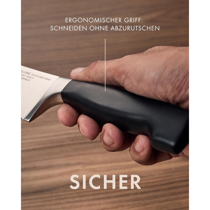 Набір ножів ZWILLING Vier Sterne (4 зірки), 3 предмети, нержавіюча сталь, Made in Germany