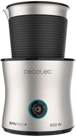 Пінка для кави Cecotec Power Moca Spume: приготування молока та шоколаду, холодний напір, нагрівання, підходить для миття в посудомийній машині, 400 мл, 650 Вт