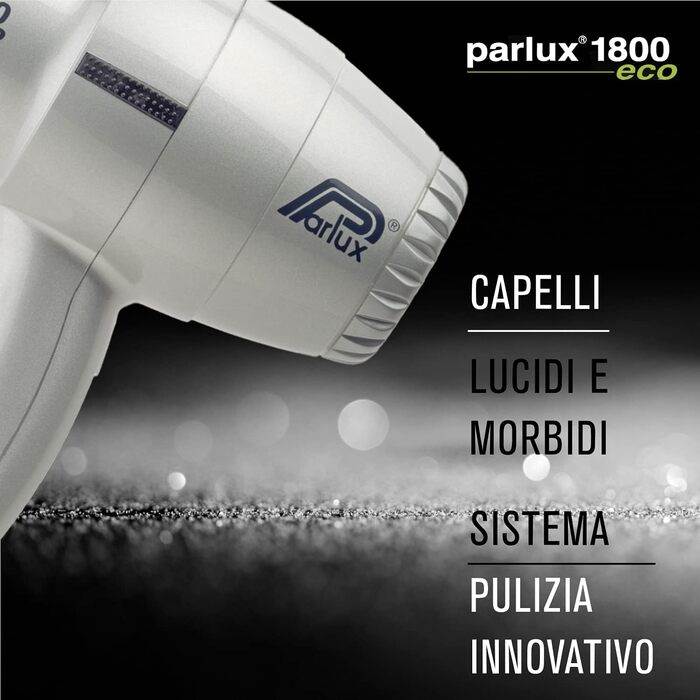 Фен професійний Parlux 1800 сріблястий для волосся