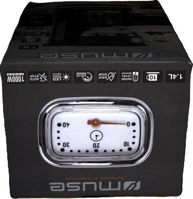 Кавоварка MUSE MS-220 DG з глечиком, 10 чашок, з функцією підігріву, скляна каністра, нержавіюча сталь, сіра
