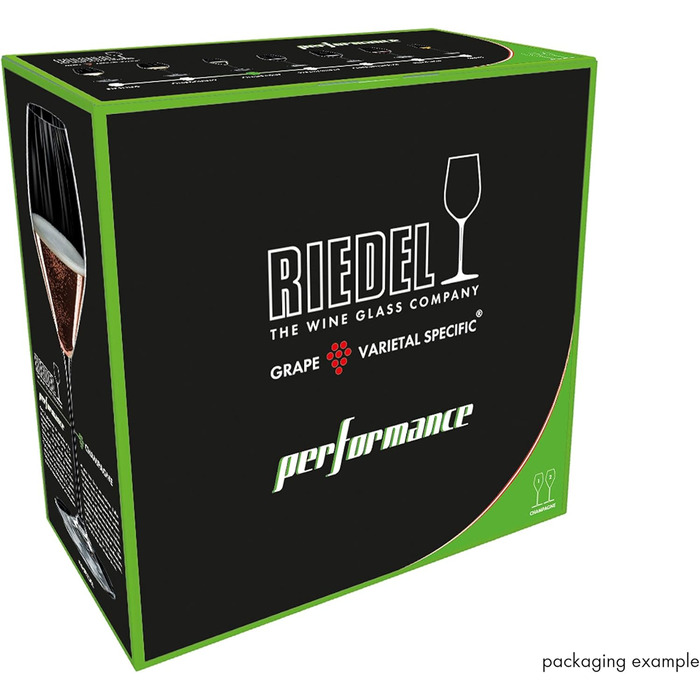 Набір келихів для шампанського Riedel Performance, 2 шт, прозоре кришталеве скло, преміум-якість
