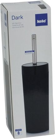 Туалетний йоржик з підставкою KELA 21739, ABS-пластик, чорний