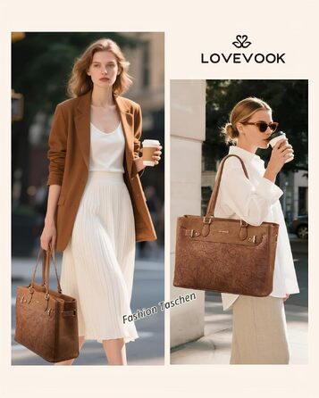 Жіноча сумка-шопер LOVEVOOK для ноутбука 15.6