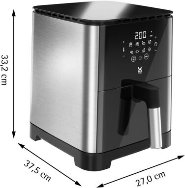 Аерофритюрниця WMF Multi Taste Airfryer, 1550 Вт, 4.6 л, 8 програм, чорна