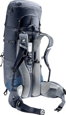 Рюкзак для трекінгу Deuter Aircontact Lite 50+10 л, легкий, чорний-синій