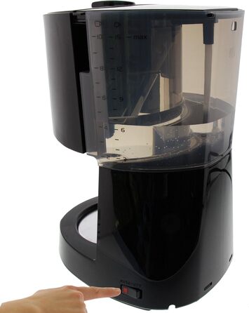 Кавоварка фільтраційна Melitta Enjoy Top з скляним глечиком, краплезупинкою, 10 чашок, чорна