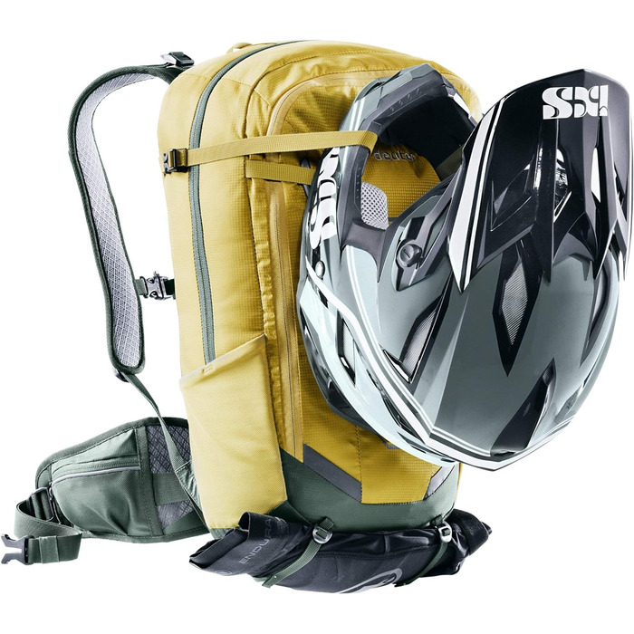 Рюкзак для велосипедистів Deuter Flyt 14 з протектором, унісекс, жовто-зелений