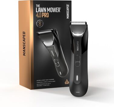 MANSCAPED™ The Lawn Mower® 4.0 PRO – тример для інтимної зони та тіла чоловічий, водонепроникний, SkinSafe™ лезо, USB-C та бездротова зарядка, з блокуванням для подорожей