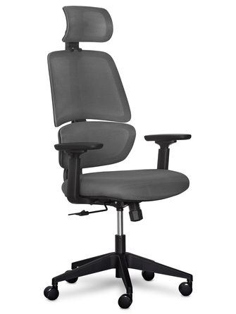 Крісло Mealux Leo Air Dark Grey (арт.Y-543 KBG)