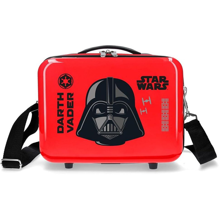 Косметичка Star Wars Дарта Вейдера, жорстка, ABS, червона, 29x21x15 см, 9,14 л, з ремінцем через плече