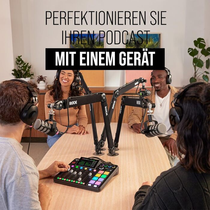 RØDE RØDECaster Duo: Комплект для подкастів, стрімінгу, музики (RCP II Noir)
