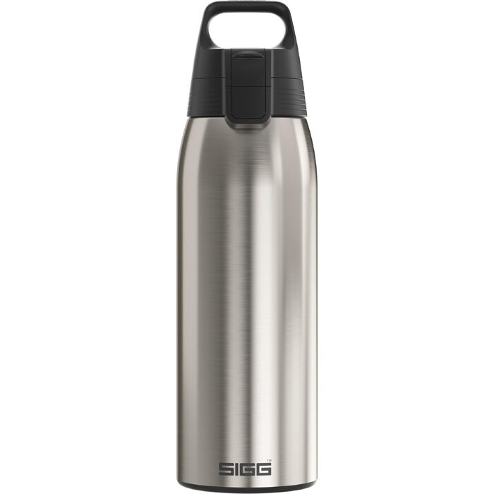 Сталева спортивна пляшка для води Sigg Shield ONE для газованих напоїв, герметична, BPA-free, 1 л, Brushed