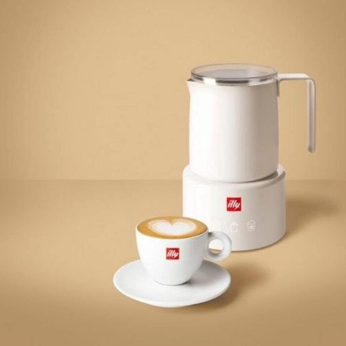 Кавова кружка illy 22984, 250 мл, нержавіюча сталь, біла