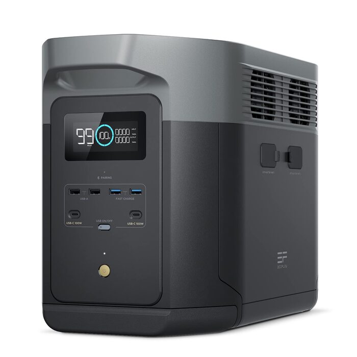 Портативна електростанція EcoFlow DELTA 2 Max, 2048 Вт·год, потужність 3000 Вт