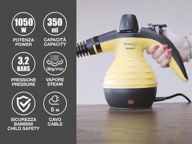 Парова швабра BEPER 50.700 для підлоги, диванів, килимів, 135°C, 350 мл, кабель 3 м