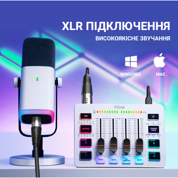 Аудіомікшер SC3W Fifine
