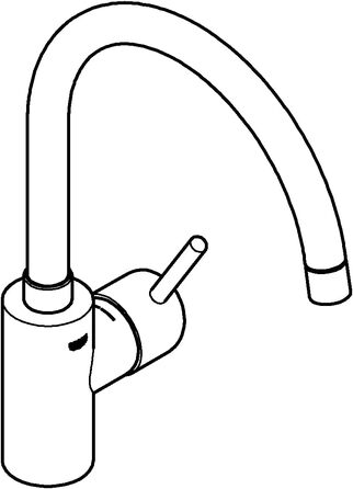 Змішувач кухонний GROHE Concetto Supersteel 32661DC3 нержавіюча сталь: поворотний на 150°, з обмежувачем витрати води, комплект кріплення