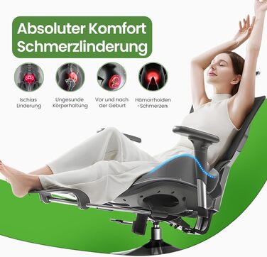 Подушка для сидіння з піни Memory Foam A-Pce: для офісного крісла, дому та авто, ергономічна, сіра