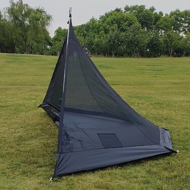 Ультралегкий намет Longeek Tipi для 1-4 осіб, водонепроникний кемпінговий тент з москітною сіткою, для сімейного відпочинку, 4 сезони, з місцем для печі