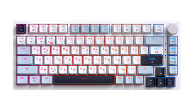Дротова механічна клавіатура GamePro MK160 V2 Warden QLAB Sakura White (MK160-V2-BL-QS)